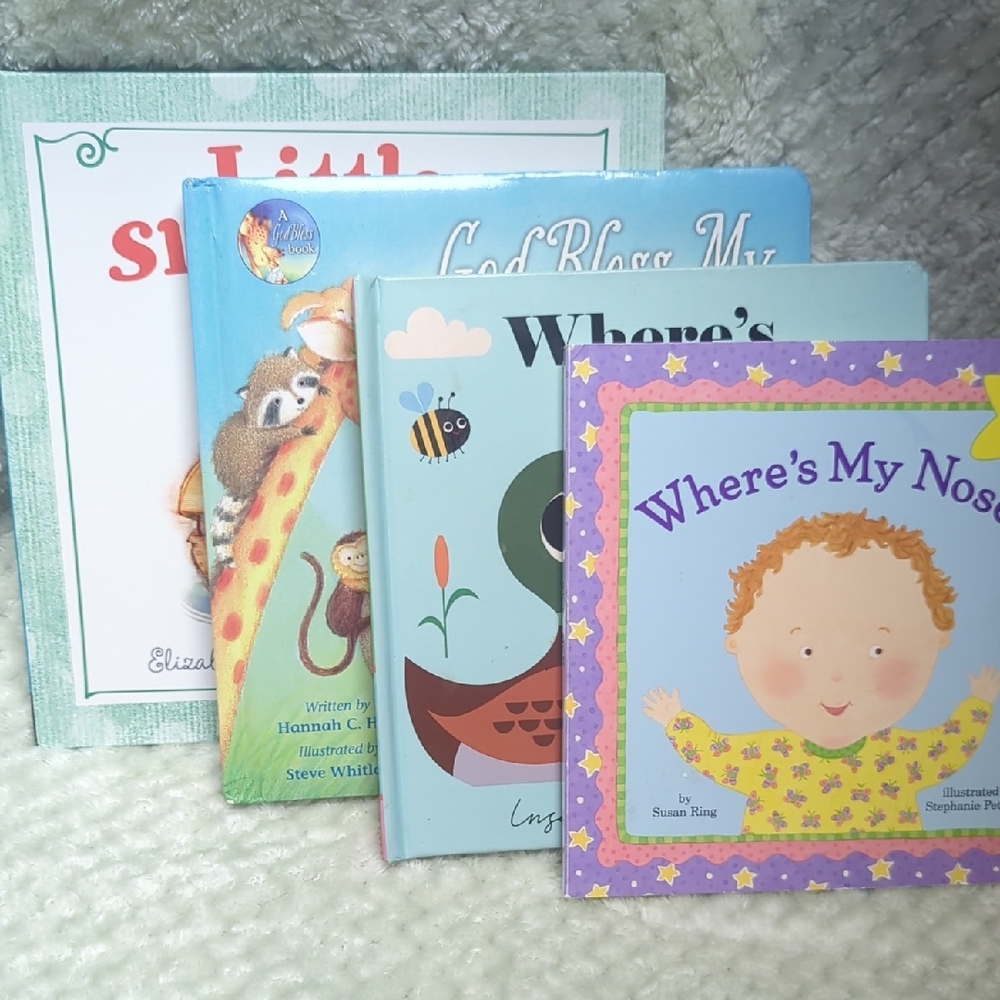 Children's Board Books Set Of 4 For Baby Or Toddler